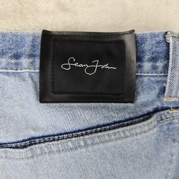 Vintage Sean John Jeans Mens 36x31 Blue Y2K Baggy Wide Skater Hip Hop Faded - Picture 11 of 16